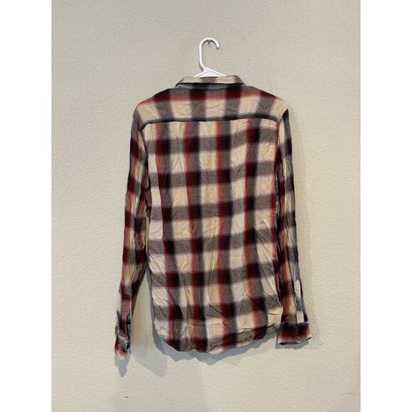 Jachs Newyork Men's Size Medium Plaid Long-Sleeved Button Down Shirt Multicolor - Picture 2 of 4